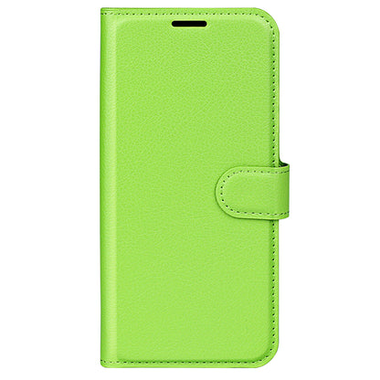 For Samsung Galaxy A24 4G PU Leather Wallet Shell Litchi Texture Phone Case Flip Stand Cover