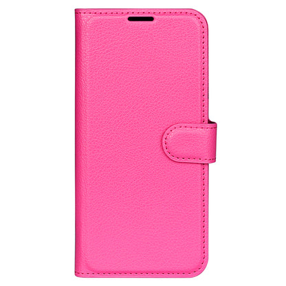 For Samsung Galaxy A24 4G PU Leather Wallet Shell Litchi Texture Phone Case Flip Stand Cover