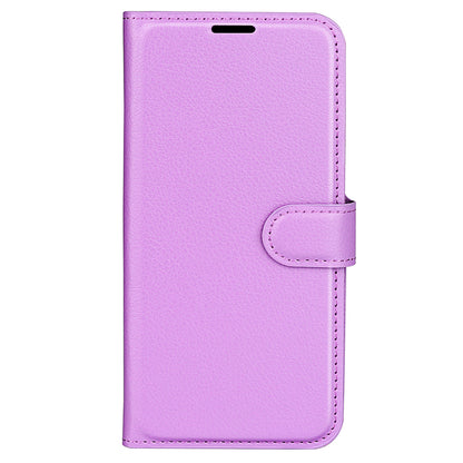 For Samsung Galaxy A24 4G PU Leather Wallet Shell Litchi Texture Phone Case Flip Stand Cover