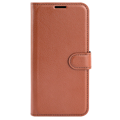 For Samsung Galaxy A24 4G PU Leather Wallet Shell Litchi Texture Phone Case Flip Stand Cover