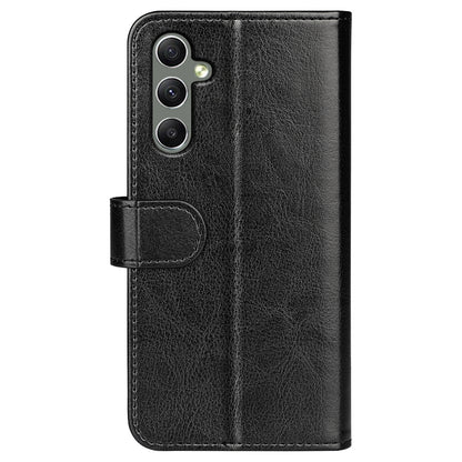 For Samsung Galaxy A24 4G PU Leather Wallet Flip Cover Crazy Horse Texture Stand Phone Case