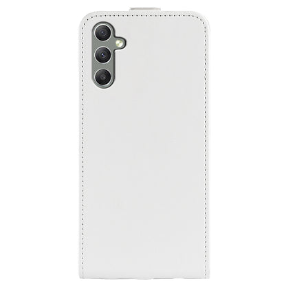 For Samsung Galaxy A24 4G Vertical Flip Card Holder Phone Case Crazy Horse Texture PU Leather Cover