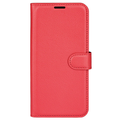 For Xiaomi Redmi Note 12 4G Litchi Texture PU Leather Wallet Anti-drop Shell Flip Stand Phone Case