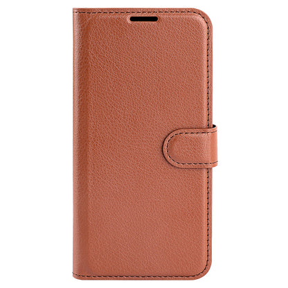 For Xiaomi Redmi Note 12 4G Litchi Texture PU Leather Wallet Anti-drop Shell Flip Stand Phone Case