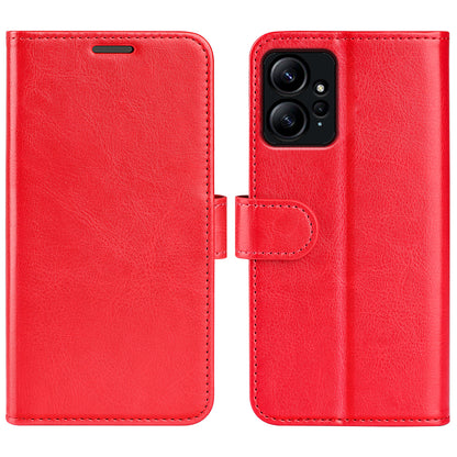 For Xiaomi Redmi Note 12 4G Crazy Horse Texture Drop-proof Phone Case PU Leather Wallet Flip Stand Cover