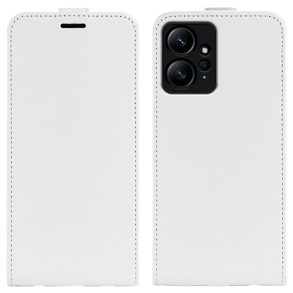 For Xiaomi Redmi Note 12 4G Vertical Flip Phone Case Crazy Horse Texture Card Holder PU Leather Protective Cover