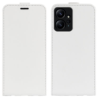 For Xiaomi Redmi Note 12 4G Vertical Flip Phone Case Crazy Horse Texture Card Holder PU Leather Protective Cover