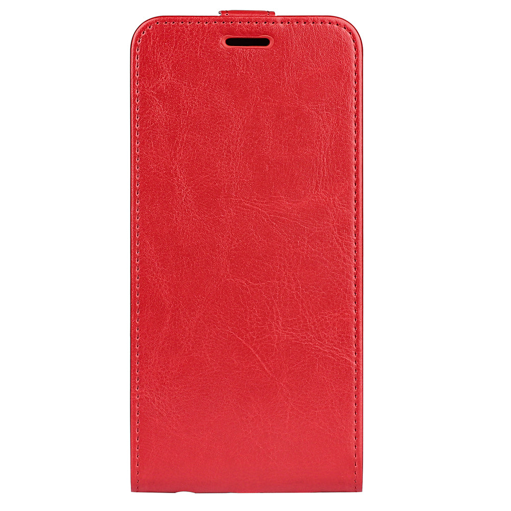 For Xiaomi Redmi Note 12 4G Vertical Flip Phone Case Crazy Horse Texture Card Holder PU Leather Protective Cover