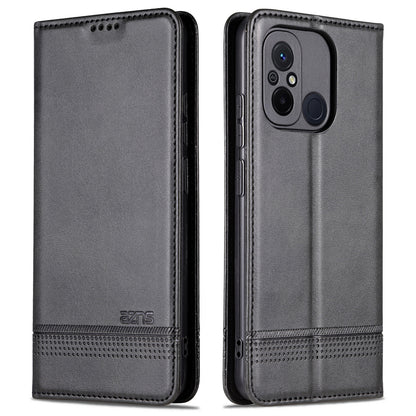 AZNS For Xiaomi Poco C55 4G / Redmi 11A 4G / Redmi 12C 4G Leather Phone Case Wallet Stand Smartphone Cover