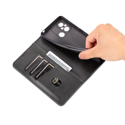 AZNS For Xiaomi Poco C55 4G / Redmi 11A 4G / Redmi 12C 4G Leather Phone Case Wallet Stand Smartphone Cover