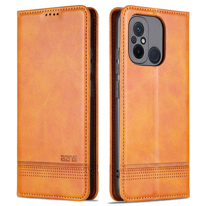 AZNS For Xiaomi Poco C55 4G / Redmi 11A 4G / Redmi 12C 4G Leather Phone Case Wallet Stand Smartphone Cover