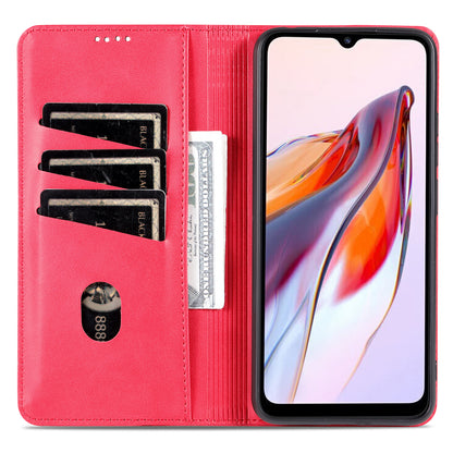 AZNS For Xiaomi Poco C55 4G / Redmi 11A 4G / Redmi 12C 4G Leather Phone Case Wallet Stand Smartphone Cover