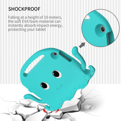 For Lenovo Tab M10 (Gen 3) Tablet EVA Case Cartoon Octopus Hand Grip Tablet Cover with Shoulder Strap