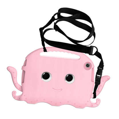 For Lenovo Tab M10 (Gen 3) Tablet EVA Case Cartoon Octopus Hand Grip Tablet Cover with Shoulder Strap