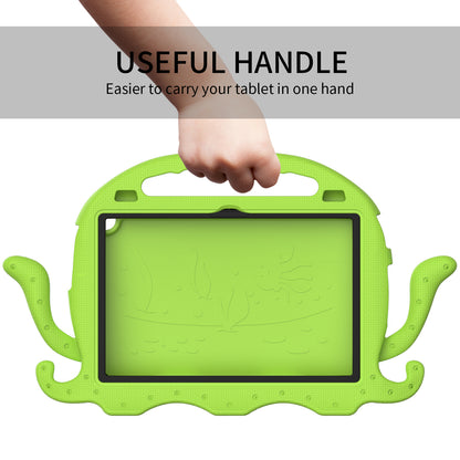 For Lenovo Tab M10 (Gen 3) Tablet EVA Case Cartoon Octopus Hand Grip Tablet Cover with Shoulder Strap