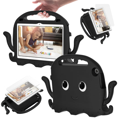 For Lenovo Tab M10 (Gen 3) Tablet EVA Case Cartoon Octopus Hand Grip Tablet Cover with Shoulder Strap