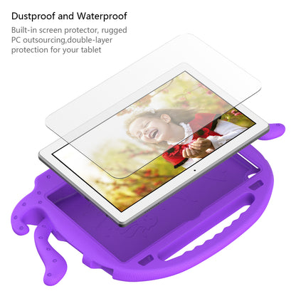 For Lenovo Tab M10 (Gen 3) Tablet EVA Case Cartoon Octopus Hand Grip Tablet Cover with Shoulder Strap