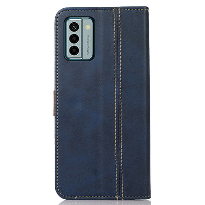For Nokia G22 Anti-Scratch Phone Wallet Case Calf Texture Stand Leather Cell Phone Cover