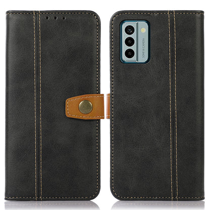 For Nokia G22 Anti-Scratch Phone Wallet Case Calf Texture Stand Leather Cell Phone Cover