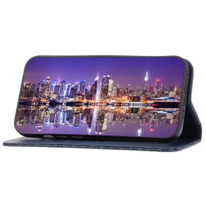 Calf Texture Phone Case for Sony Xperia 1 V , Imprinted Rhombus Pattern PU Leather Stand Phone Cover