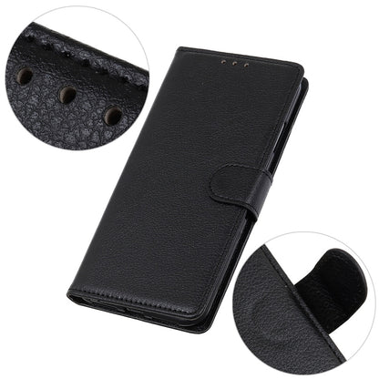 Wallet Stand Phone Case for Nokia C32 , PU Leather+TPU Litchi Texture Phone Cover