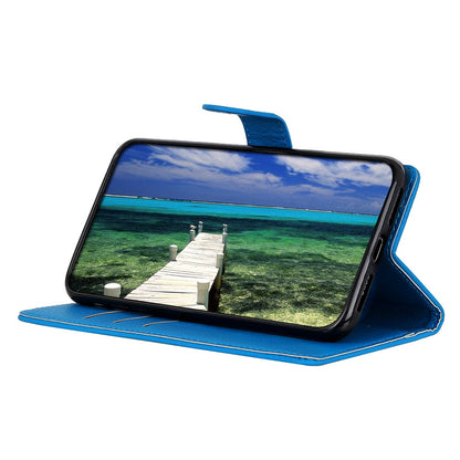 Wallet Stand Phone Case for Nokia C32 , PU Leather+TPU Litchi Texture Phone Cover