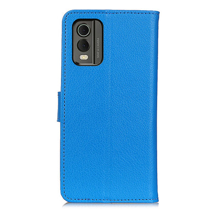 Wallet Stand Phone Case for Nokia C32 , PU Leather+TPU Litchi Texture Phone Cover