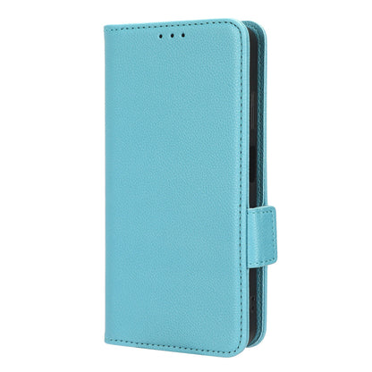 For Blackview A85 Wallet Phone Case PU Leather Litchi Texture Stand Cover with Strap