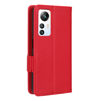 For Blackview A85 Wallet Phone Case PU Leather Litchi Texture Stand Cover with Strap