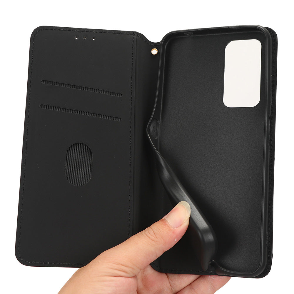 For Blackview A85 PU Leather Imprinted Rhombus Pattern Phone Case Stand Wallet Flip Cover
