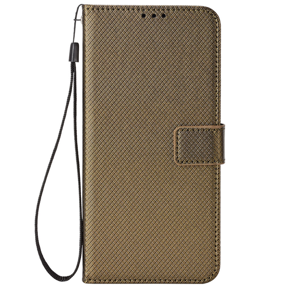 For Oppo Find X6 Pro PU Leather Protective Cover Stand Function Diamond Texture Wallet Phone Case