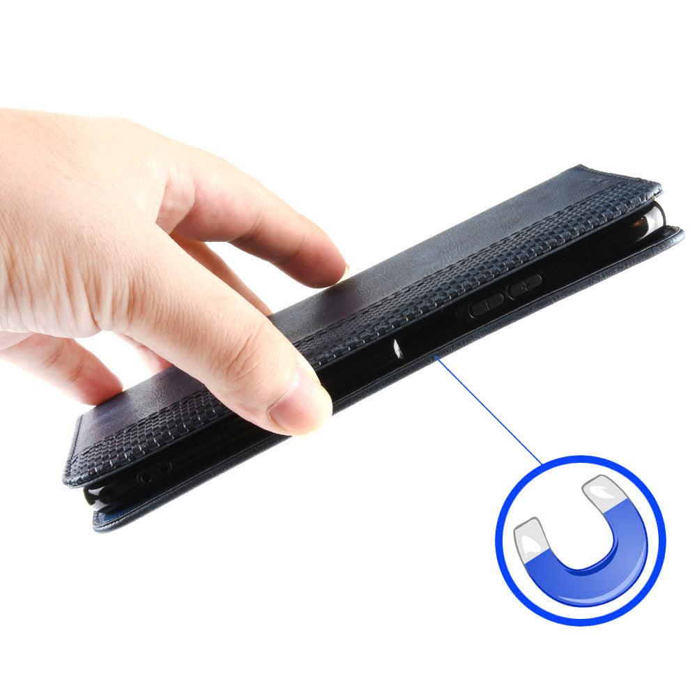 Stand Shell for Oppo Find X6 Pro PU Leather Magnetic Retro Phone Cover Cell Phone Wallet Case