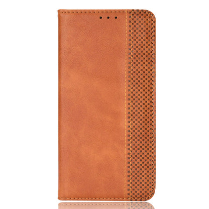 Stand Shell for Oppo Find X6 Pro PU Leather Magnetic Retro Phone Cover Cell Phone Wallet Case