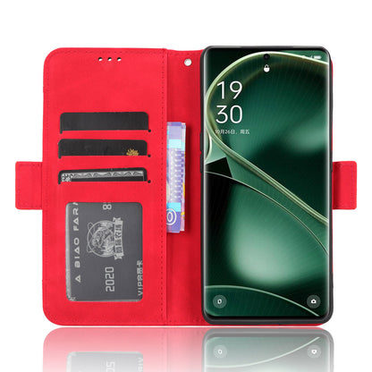 Wallet Phone Shell for Oppo Find X6 Pro Leather Flip Cover Multiple Card Slots Phone Case with Stand