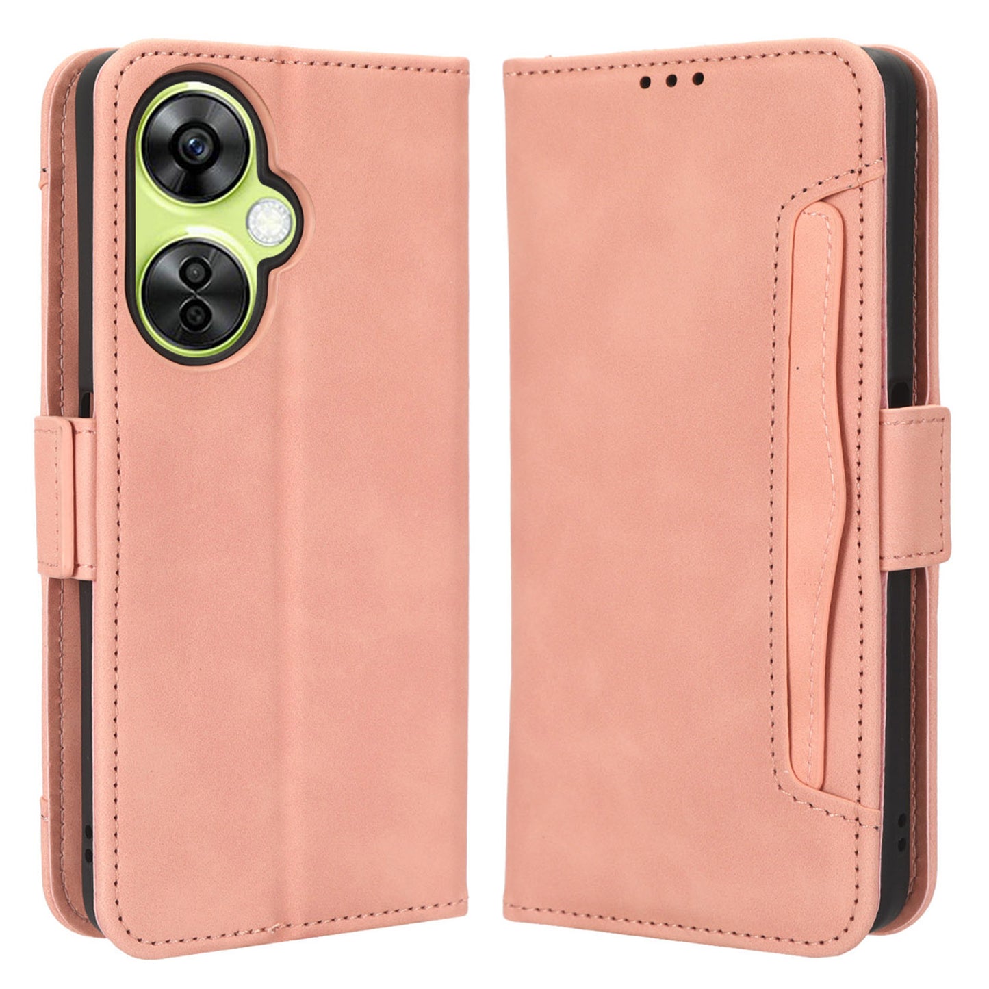 For OnePlus Nord CE 3 Lite 5G / Nord N30 5G Multiple Card Slots Phone Case Leather Wallet Stand Cover