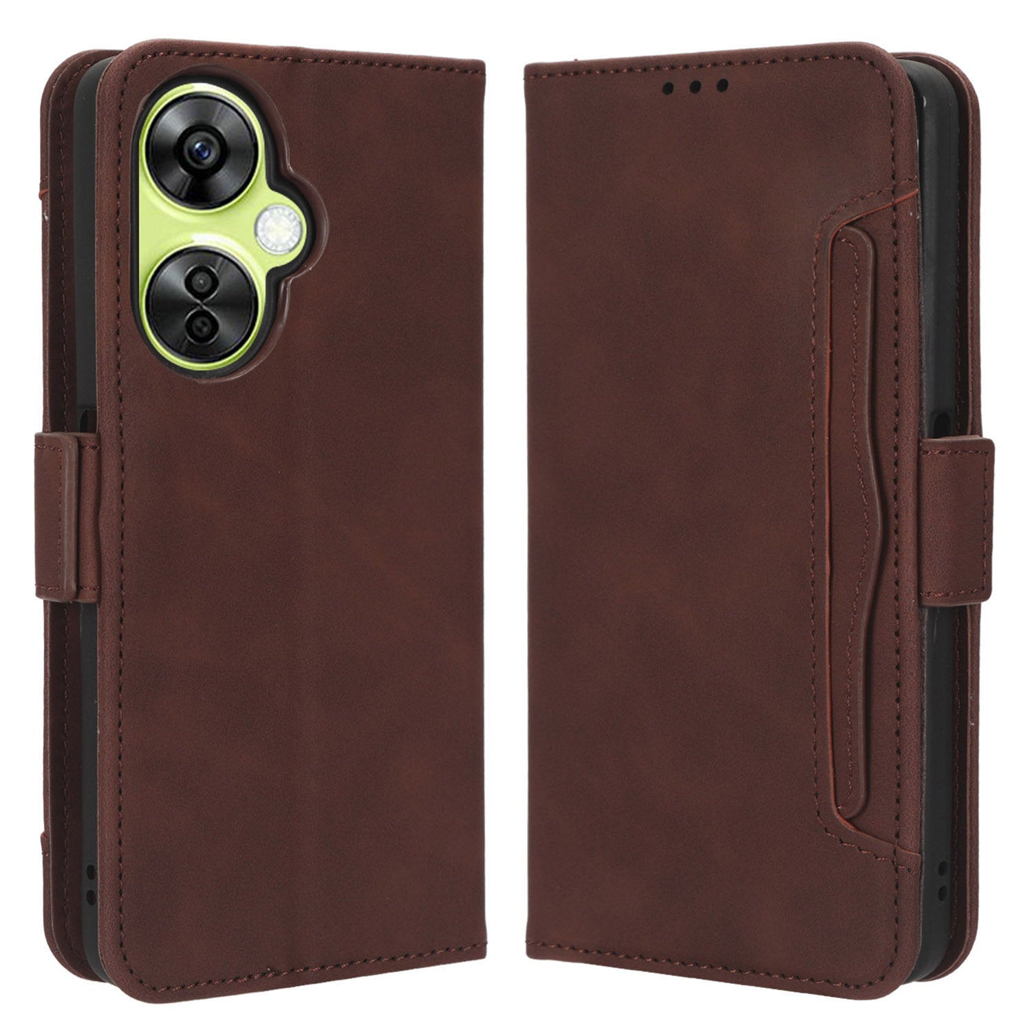 For OnePlus Nord CE 3 Lite 5G / Nord N30 5G Multiple Card Slots Phone Case Leather Wallet Stand Cover