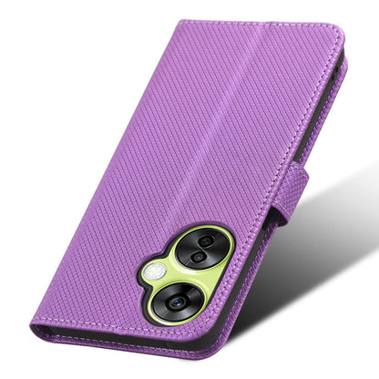 For OnePlus Nord CE 3 Lite 5G / Nord N30 5G Phone Case Wallet Stand Diamond Texture Phone Leather Cover