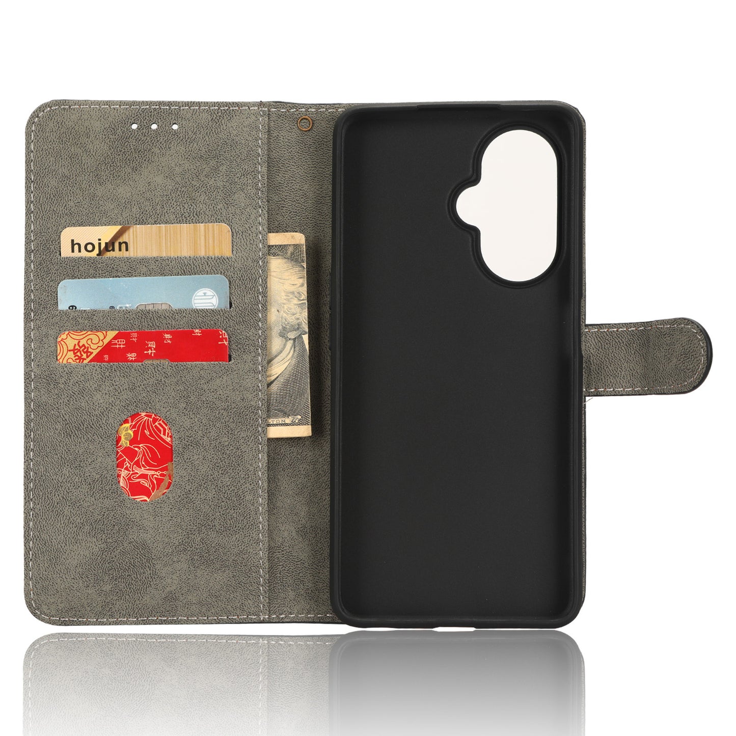 For OnePlus Nord CE 3 Lite 5G / Nord N30 5G Phone Stand Case PU Leather RFID Blocking Wallet Cover with Strap
