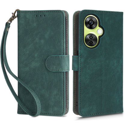 For OnePlus Nord CE 3 Lite 5G / Nord N30 5G Phone Stand Case PU Leather RFID Blocking Wallet Cover with Strap