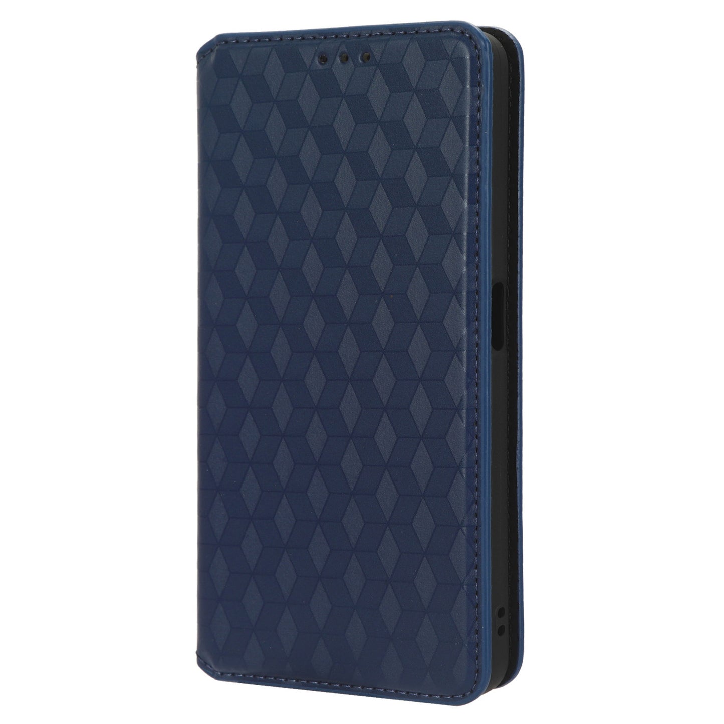 For OnePlus Nord CE 3 Lite 5G / Nord N30 5G Leather Phone Cover Stand Imprinted Rhombus Pattern Phone Wallet Case