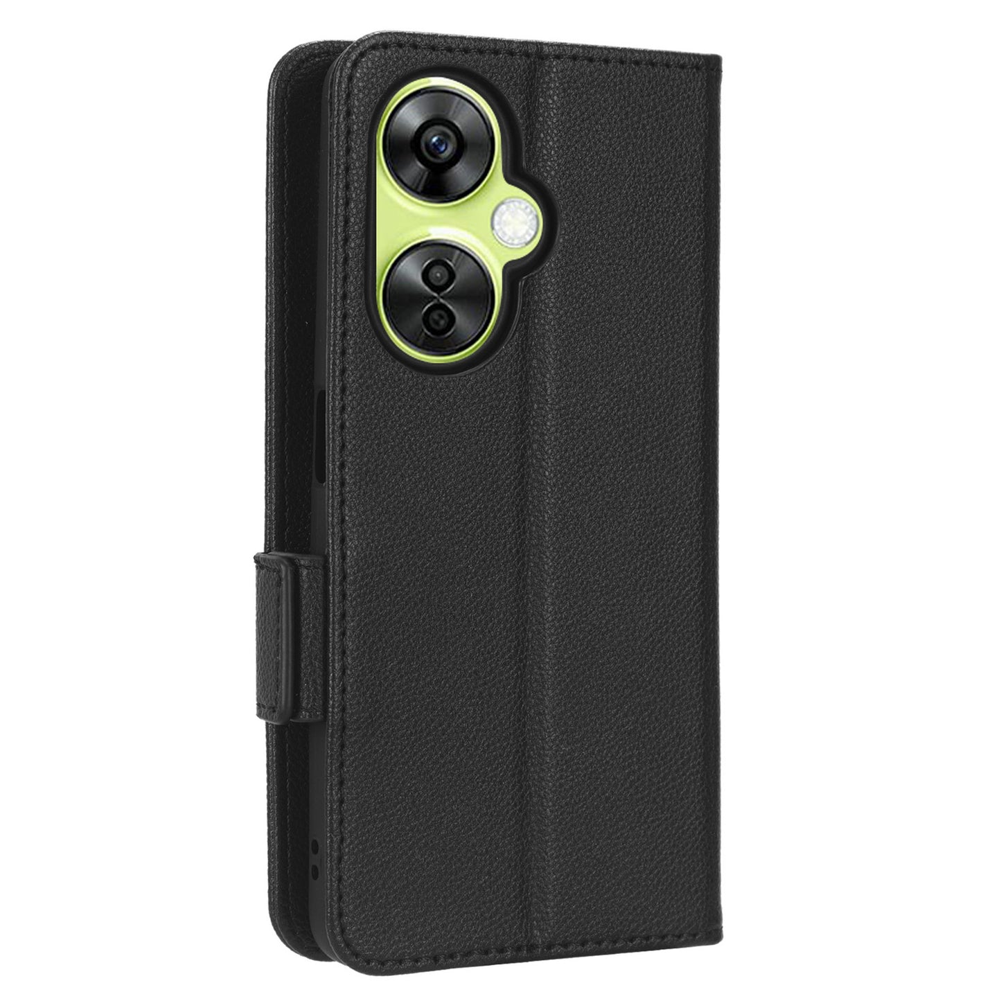 For OnePlus Nord CE 3 Lite 5G / Nord N30 5G PU Leather Case Litchi Texture Wallet Stand Phone Cover