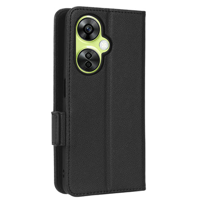 For OnePlus Nord CE 3 Lite 5G / Nord N30 5G PU Leather Case Litchi Texture Wallet Stand Phone Cover