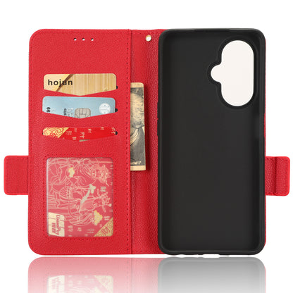 For OnePlus Nord CE 3 Lite 5G / Nord N30 5G PU Leather Case Litchi Texture Wallet Stand Phone Cover