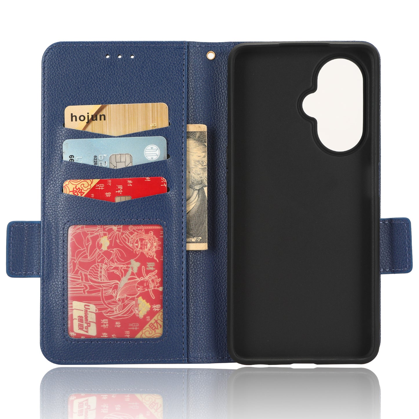 For OnePlus Nord CE 3 Lite 5G / Nord N30 5G PU Leather Case Litchi Texture Wallet Stand Phone Cover