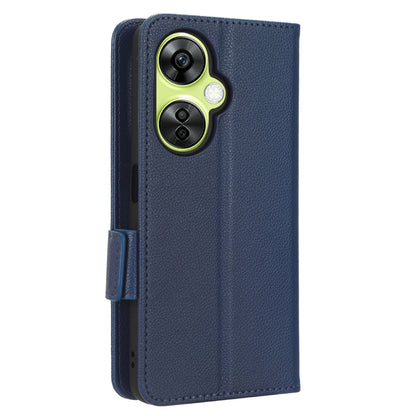 For OnePlus Nord CE 3 Lite 5G / Nord N30 5G PU Leather Case Litchi Texture Wallet Stand Phone Cover