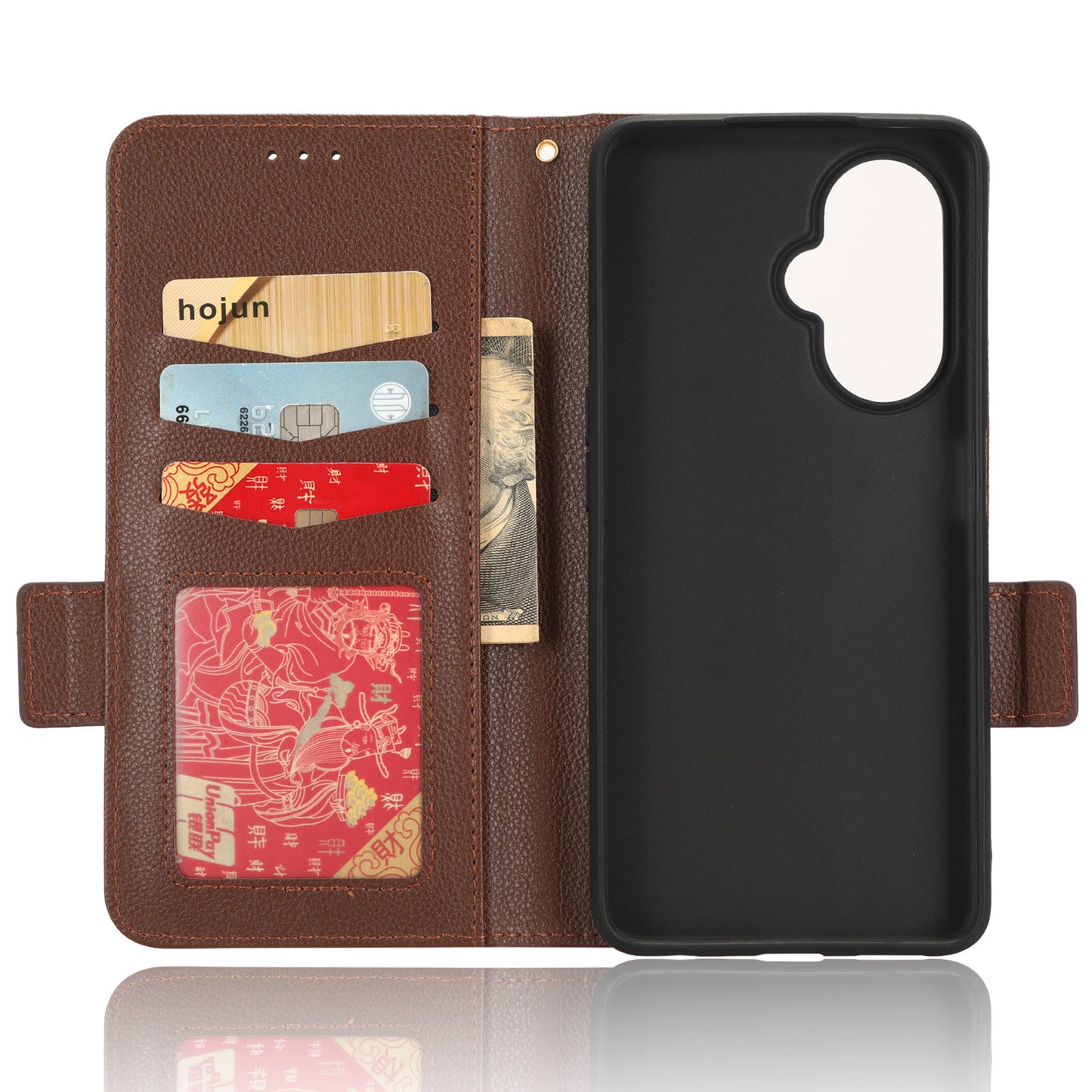 For OnePlus Nord CE 3 Lite 5G / Nord N30 5G PU Leather Case Litchi Texture Wallet Stand Phone Cover