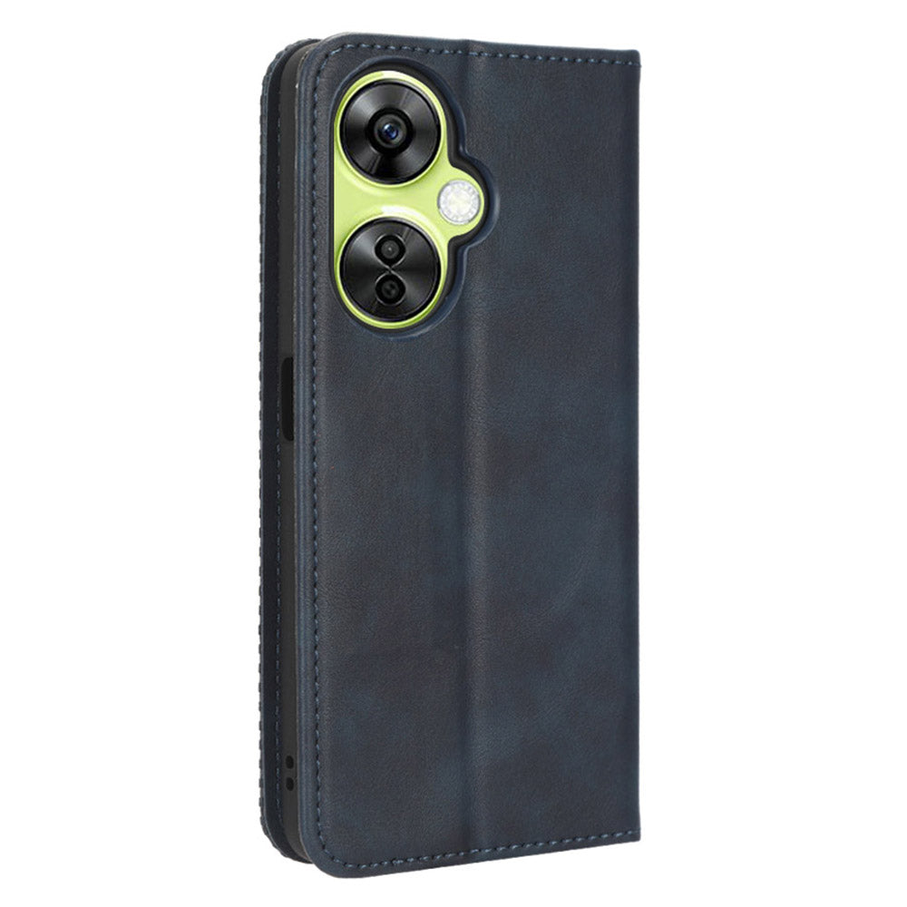 For OnePlus Nord CE 3 Lite 5G / Nord N30 5G Wallet Phone Case Retro PU Leather Mobile Phone Stand Cover