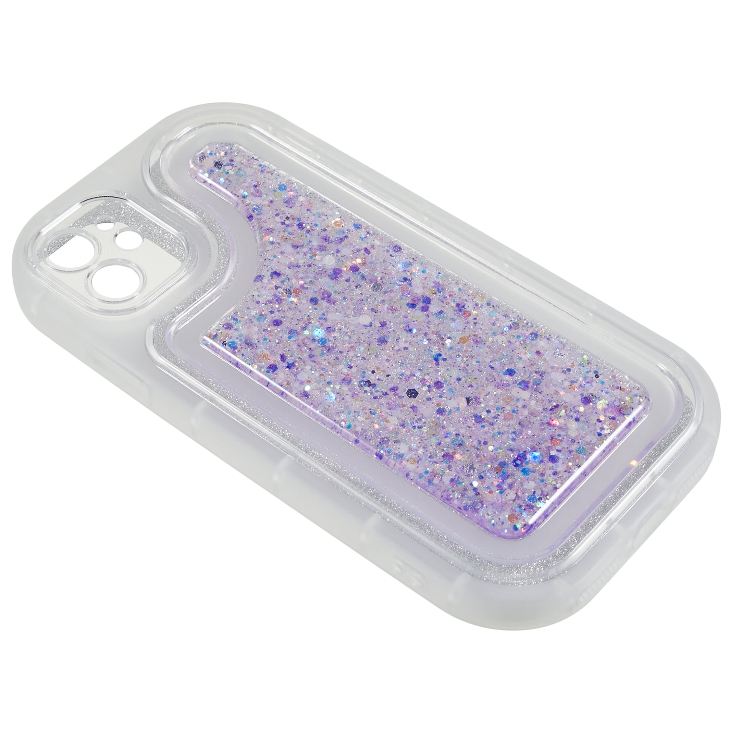 For iPhone 12 6.1 inch Soft TPU Phone Case Bling Glitter Sparkle Epoxy Cover