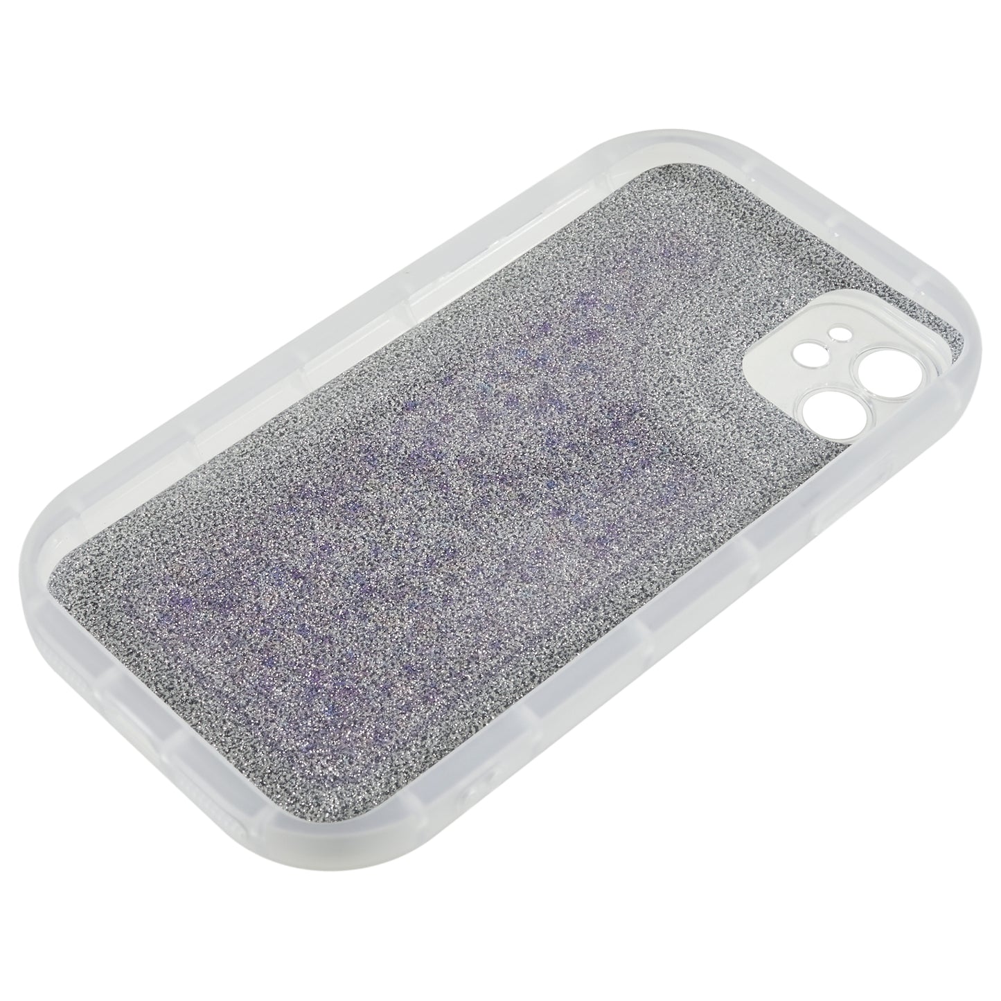 For iPhone 12 6.1 inch Soft TPU Phone Case Bling Glitter Sparkle Epoxy Cover