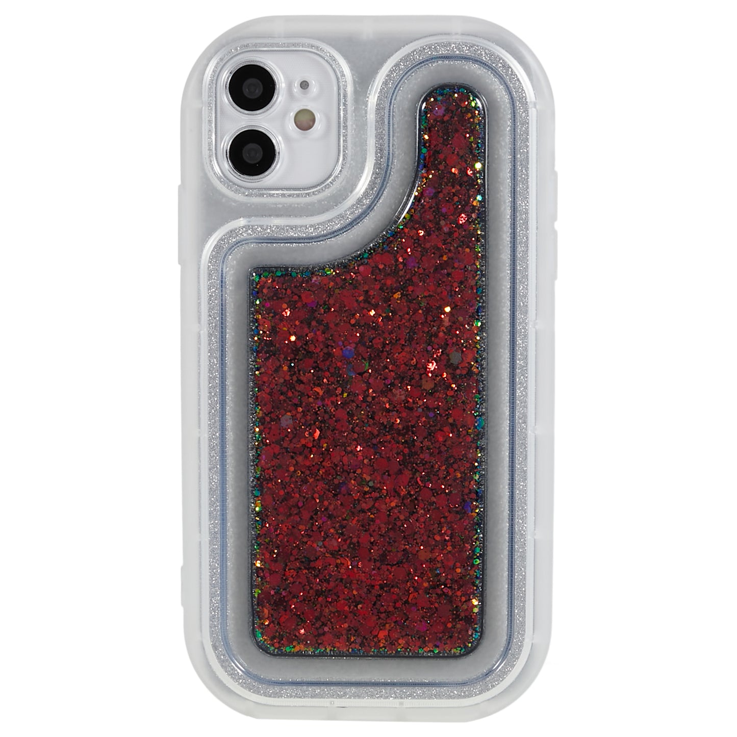 For iPhone 12 6.1 inch Soft TPU Phone Case Bling Glitter Sparkle Epoxy Cover